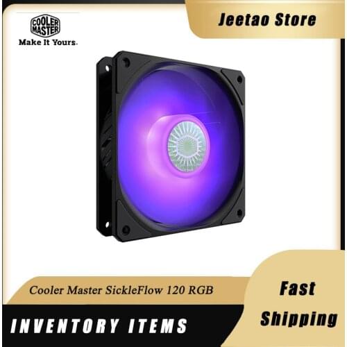 Cooler Master SickleFlow 120 RGB 12V/4PIN RGB PWM Silent Chassis Cooling Fan 120mm CPU Cooler Water Cooling Replace Fan