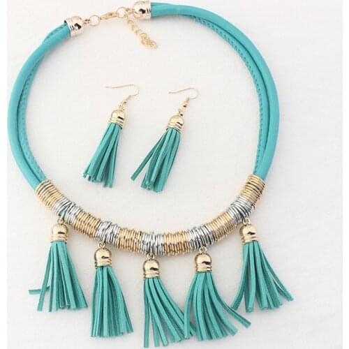 Hot Selling Handmade National Tassel Jewelry Set 4 Styles Available