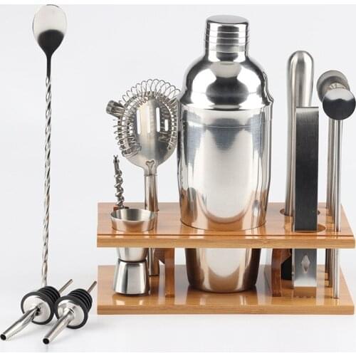 D2 16pcs Cocktail Shaker Making Set Bartender Kit for Mixer Wine Martini Stainless Steel Bars Tool Home Drink Party Accessories