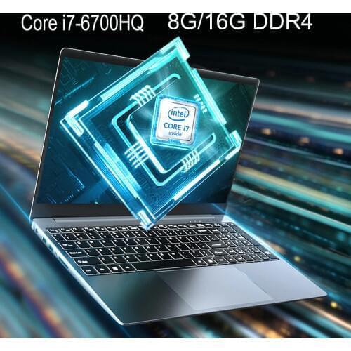 Core i7 Laptop 15.6 inch With 8G / 16G DDR4 1TB 128G 256G 512G Notebook Computer Gaming Laptops With Backlit Keyboard IPS Screen