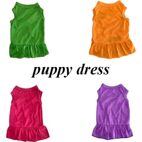 New Multicolor Pet Clothes Dog Cat Simple Versatile Dress New Design Ruffle Skirt Summer Soft Skirts For Puppy Kitten Pet Dress