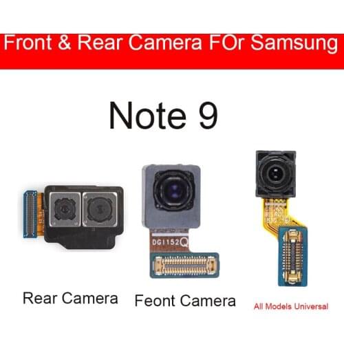 Front & Rear Main Camera For Samsung Galaxy Note 9 N960F N960U N960N Face ID Iris Recognition Scanning Camera Flex Cable Parts