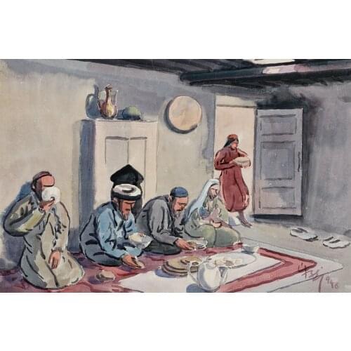 Scenery canvas prints landscape modern Chinese artist masterpiece poster figurative picture Servant of the party Han Leran