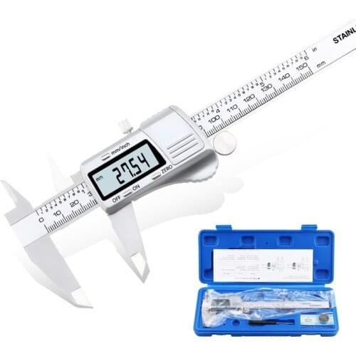 Industrial Digital Vernier Calipers LCD Caliper Gauge Electronic Measuring Stainless Steel Caliper 0-150 0-300 0-200mm