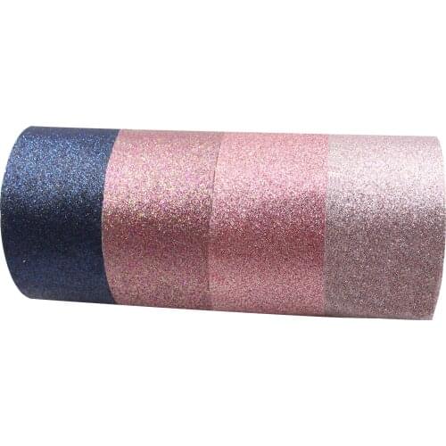 Q&N 12yards/lot 3" 75mm Christmas New Glitter Ribbon Solid Color Decorative Ribbon DIY Hairbows Accessories Wedding Party