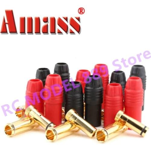 Amass AS150 Connector plugs Anti-Spark Gold Bullet 7mm Connector Male Female Bullet Connectors Plugs for RC battery