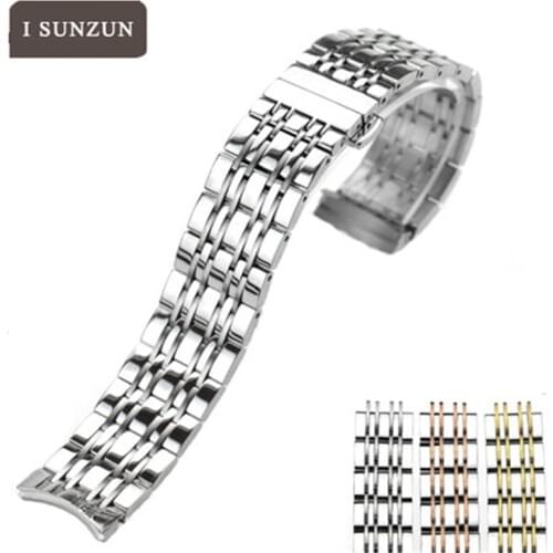 ISUNZUN High Quality Watch Band For Tissot Series T085 Chrismas Gift Whachband For Steel Strap Women 19MM Brand Watchband
