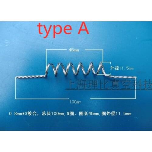 Tungsten wire vacuum coating, tungsten wire evaporation, tungsten twisted wire, tungsten heater, various specifications