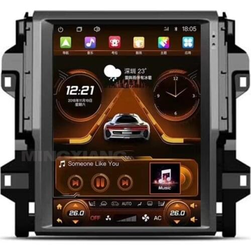 Vertical style 12.1"quot;inch Screen Newest Android Car DVD Player GPS Navigation For Toyota Fortuner 2016 2017 2018 2019 2020