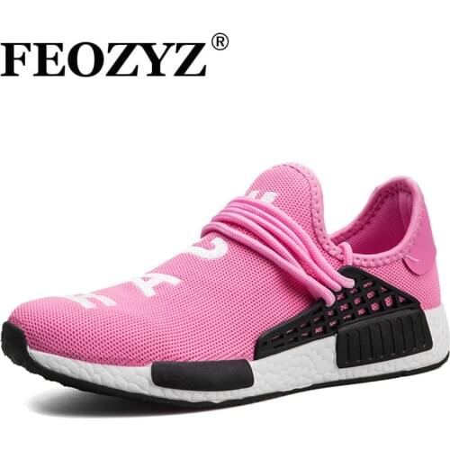 FEOZYZ Brand Women Sneakers Breathable Running Shoes Sapato Feminino Sport Shoes Woman Girls GYM Fitness Shoes Pink/Black
