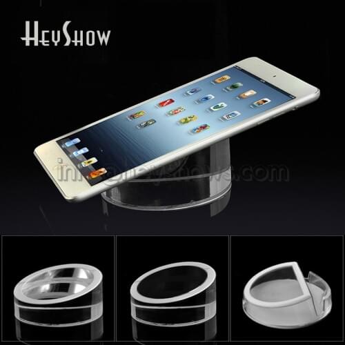 Tablet Acrylic Display Stand Ipad Holder Round IPhone Clear Base Transparent Phone Pedestal For Apple Samsung Xiaomi Huawei Shop