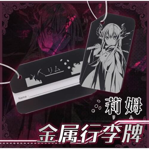 Anime Meikyuu Black Company The Dungeon of Black Company Metal Luggage Tag Name Label ID Suitcase Tag Pendant Travel Decor