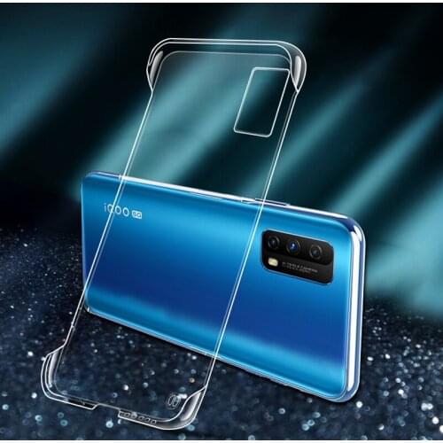 Frameless PC Hard Phone Case For Vivo X50 X60 Pro Plus S6 S7 S9 Transparent Thin Back Cover Case For Vivo iQOO 7 Z1 Neo 3 5 Pro