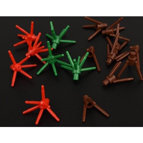 20Pcs 19119 24855 Plant Part , Flower Stem with Bar Building Blocks Bricks MOC DIY City Decraction Particles Toys