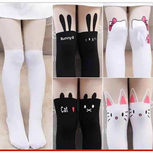 2-15Y Baby Kids Girls tights cute pantyhose Korean Style Kids Pantyhose Children Knee Stocking Tights For Girls Tights