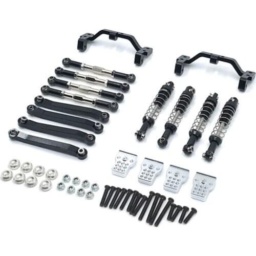 For MN D90 D91 D96 MN90 MN99S 1/12 RC Car Upgrade Parts Metal Pull Rod Link Tie Rod Shock Absorber Accessories