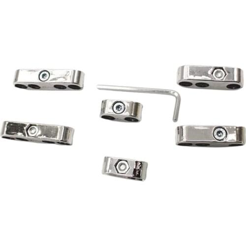 Chrome Car Spark Plug Wire Cable Divider 7mm 8mm Universal For Chevy Ford