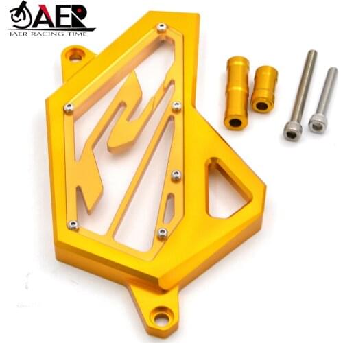 JAER Frame Hole Cover Front Drive Shaft Sprocket Cover Guard for Yamaha R25 2013-2018 R3 MT03 MT25 2015-2018