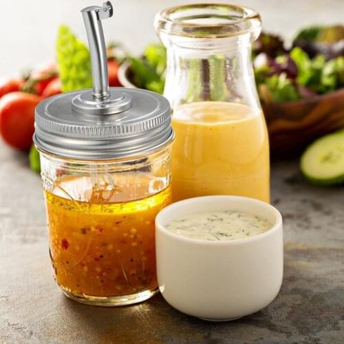 70/86MM Mason Jar Pour Spout Lid Mason Jar Oil Infusions Lids Regular Mouth Bottle Cap Jar Hole Lid Can Extension Nozzle Lid