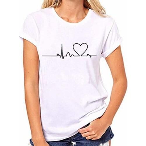 Summer Casual Plus Size baggy Couples T-shirt Women Clothing Printed Short Sleeve Lovers Tees Solid Color Printing O-neck T