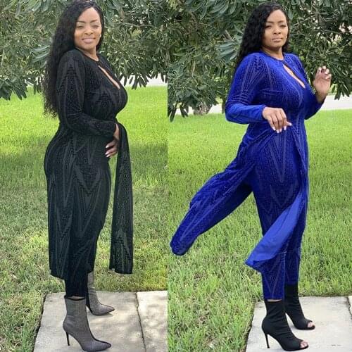 M-3XL 2 Piece Sets New African Print Elastic Bazin Baggy Pants Rock Style Dashiki Sleeve Famous Suit For Lady 2pcs/se 2021