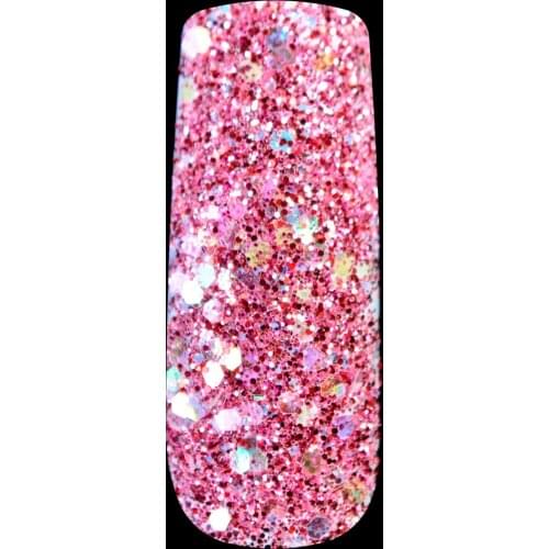 Fashion Shiny Silver Glitter Powder Mix Size Nail Art Glitter Mixture Red Pink Dust Rainbow Sequins Nail Decoration Tool 278