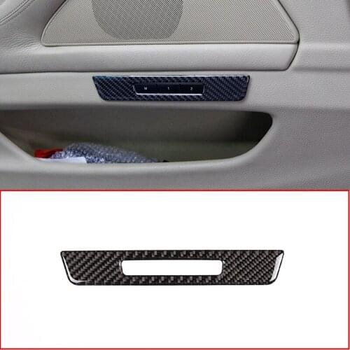 Soft Carbon Fiber For BMW 5 Series F10 F18 520 2011-2016 Car Interior Seat Memory Decoration Frame Stickers Accessories