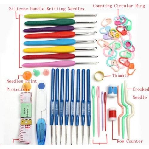 Crochet hook Crochet set of hand-made wool knitting crochet tool kit package metal aluminum wool needle 18417
