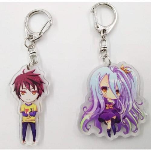 NO GAME NO LIFE Original Japanese anime figure acrylic mobile phone charms/key chain/strap