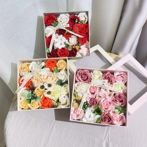 New Arrival Soap Flowers Multi Kinds Silk Flower Artificial Flowers Home Decoration Valentines Day Mothers Day Fathers Gift