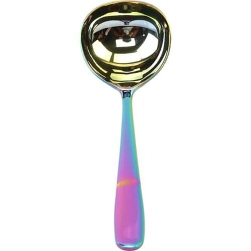 Original Steel Color 304 Stainless Steel Long Handle Multi-Purpose Soup Spoon Sauce Spoon Kitchen Cooking Tools