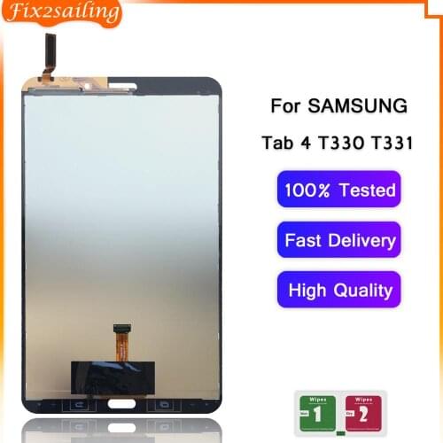 New LCD Display Touch Screen Digitizer Sensors Assembly Panel Replacement For Samsung Galaxy Tab 4 SM-T330 T330 T331 SM-T331