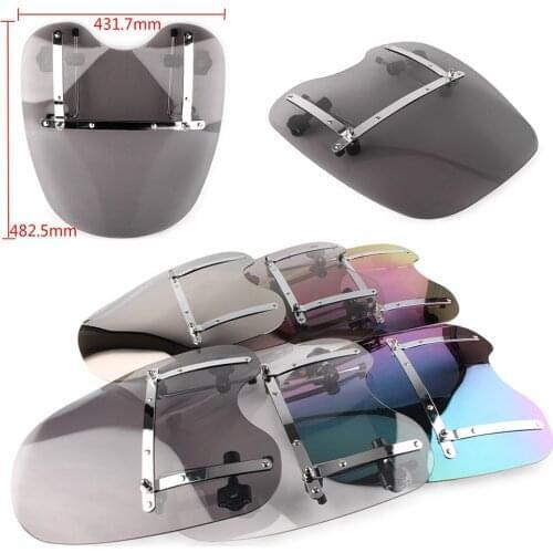 19" Motorcycle ABS Windshield Windproof Windscreen For Harley Dyna Blackline Breakout Bad Boy FXSTSB Cross Bones Freewheeler