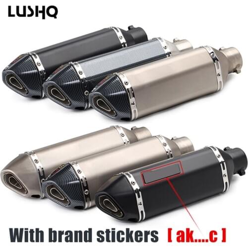 Motorcycle exhaust pipe escape moto muffler For yamaha ybr 125 bmw r nine t honda cbr 900 rr yamaha xt 660 yamaha xjr 1300