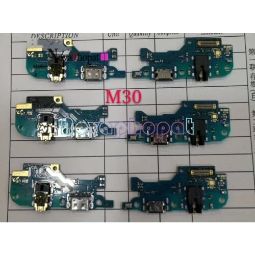 Novaphopat USB Charger Charging Port Connector Flex Cable For Samsung Galaxy M30 2019 M305F Charger Dock Board