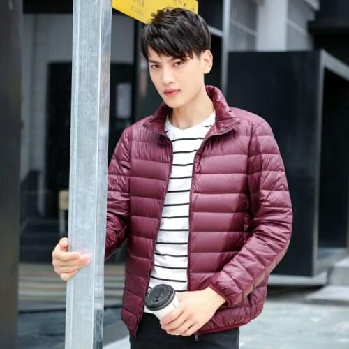 Winter Coat Male Fashion Ultralight Down Jacket Men Clothes Mens Duck Down Jacket Warm Casaco Hiver LW1158