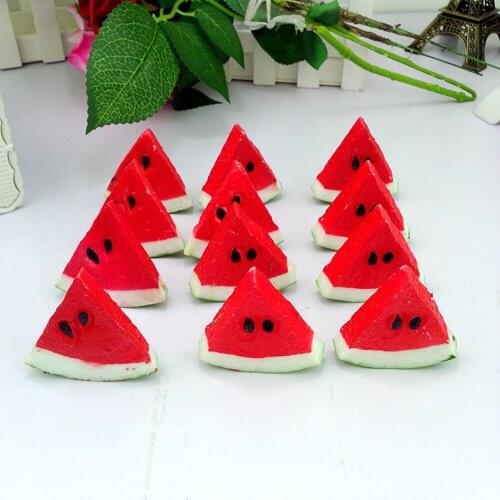 1pc Small Artificial Watermelon Slices Fake Fruits Artificial Fruit Lifelike Decorative Fruits For Kitchen Home Decor