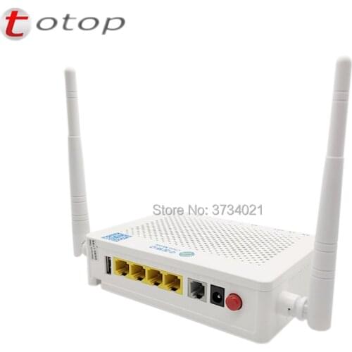 10Pcs New ZTE FTTH ONT Modem WIFI ONU F663NV3A 1GE+3FE+1USB+1TEL+WIFI English Firmware Optical Network Terminal