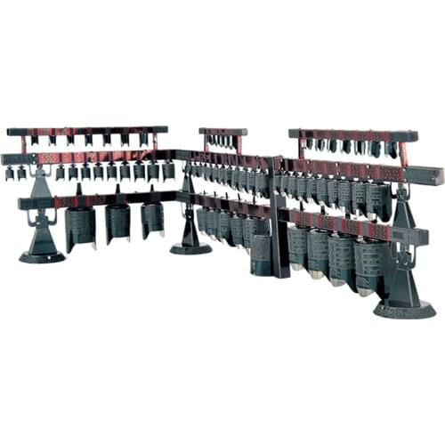 110pcs/ set 3D Metal Puzzle - DIY Bianzhong Chime Bells History Musical Instrument Model Assemble Model Kits Jigsaw Building Toy