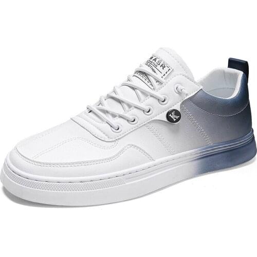 2021 Gradient White Men Sneakers Stylish Comfortable Casual Shoes Lightweight Walking Lace Up Students Flat Sport Tennis NanX511