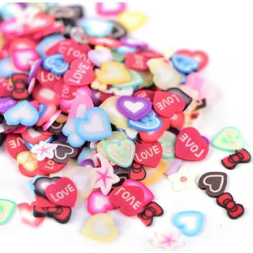 250pcs 3D Polymer Clay DIY Designs Wheel Nail Art DecorationsTiny Fruit slices Wheel Nail Art