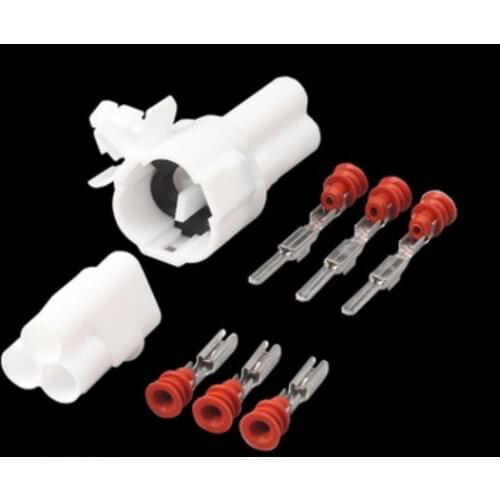 6180-3241 6187-3271 500 sets 2.2mm sealed series 3 pin way male female white automotive Motorcycle connector DJ7031F-2-11/21