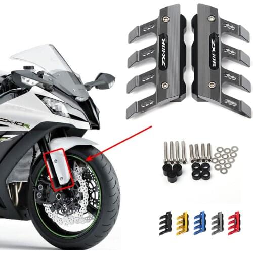 For KAWASAKI ninja ZX10R ZX 10R Motorcycle Mudguard Front Fork Protector Guard Block Front Fender Anti-fall Slider Accessories