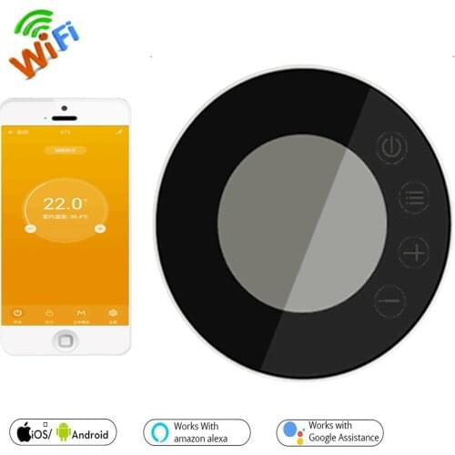 X7H-GB WIFI Black Temperature Controller 95-240V Room Thermostat for Electric Floor Heating