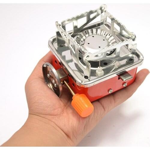 Outdoor Mini Portable Foldable Square Stove Camping Picnic Long Gas Tank Stove Picnic Cooker Self-driving Fishing Stove