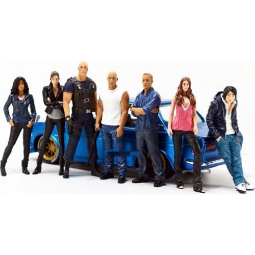 1:24 Scale Resin Die-cast Classic Movie Character Doll Model Car Model Scene With Collection Decoration