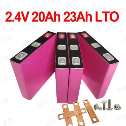 2.4V 23Ah Lithium titanate battery 2.3V 2.4V 20AH LTO baterie 6C 120A for diy 12v 36V EV energy storage system boat EV crane AGV