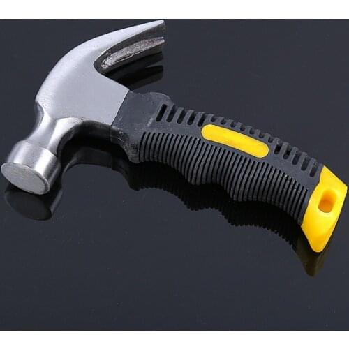 Claw Hammer High-carbon Steel Mini Claw Hammer Shockproof Non-slip Handle Multifunctional Installation Nail Woodworking Tool