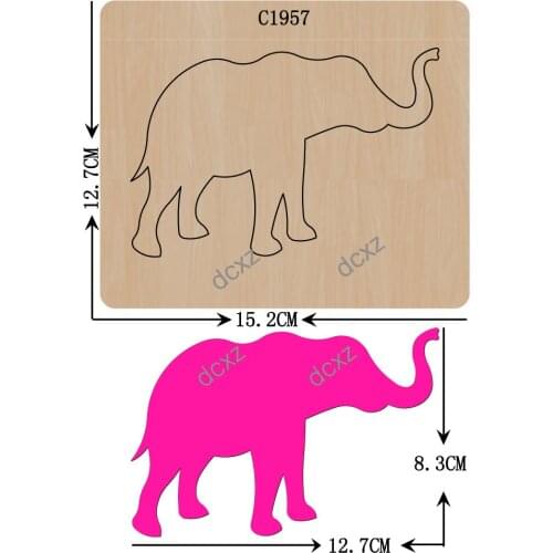 New Elephant Wooden die Scrapbooking C1957 Cutting Dies