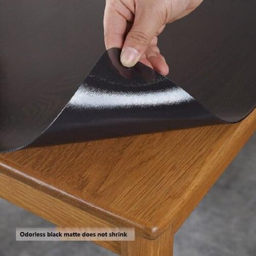Table coffee table pads colored plastic pvc crystal plate nordic waterproof oil-proof disposable wash ironing tablecloth